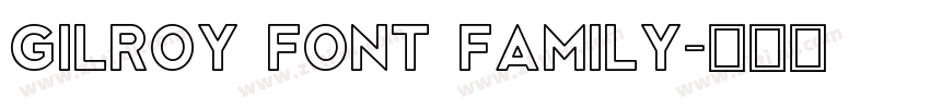 Gilroy Font Family字体转换